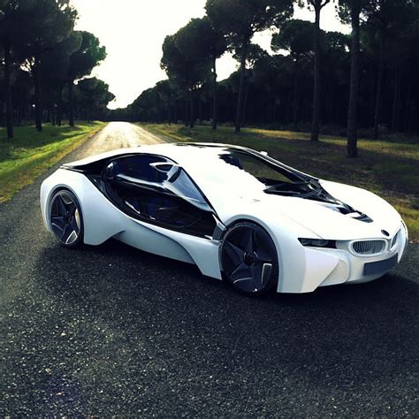 Bmw I8 Sports Car Road Tree Ipad Air For Your Mobile And Tablet