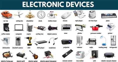 Electronic Devicesitems In English With Pictures Atelier Yuwaciaojp