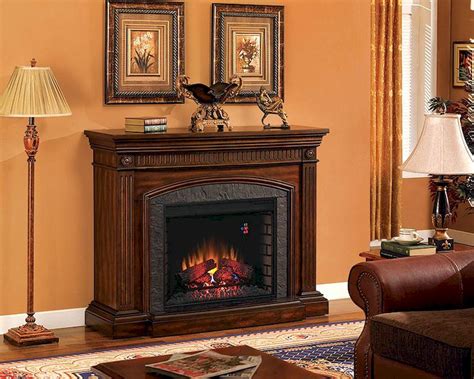 Add instant ambiance with this electric fireplace. Classic Flame 54" Electric Fireplace Saranac TS-28WM1127-C256