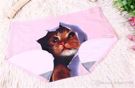 Online Cheap Sexy Pussycat Panties Womens Cat Briefs Anti Cat Meow Star
