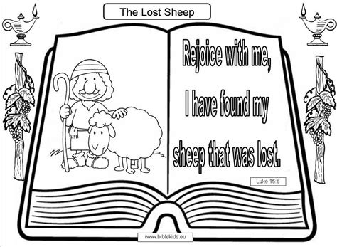 Parable Of Lost Sheep - Coloring Pages - Coloring Home