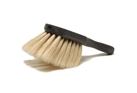 All the brushes listed here are 100% genuine boar's hair permanently glued to molded plastic blocks. Boar's Hair Wheel Brush