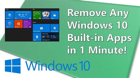How To Completely Remove Builtin Apps From Windows 10