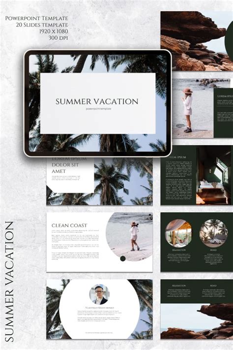 Summer Vacation Powerpoint Template In 2022 Powerpoint Templates
