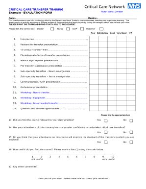 Download printable job application form templates for free. 9 Printable training evaluation questions examples Forms ...