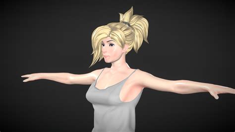 Overwatch Mercycasual Looks Download Free 3d Model By Chungthe