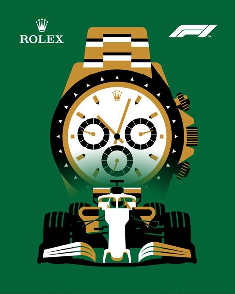 Rolex X Formula 1 Poster By Jeremy Booth Rolex Formula1 Vector