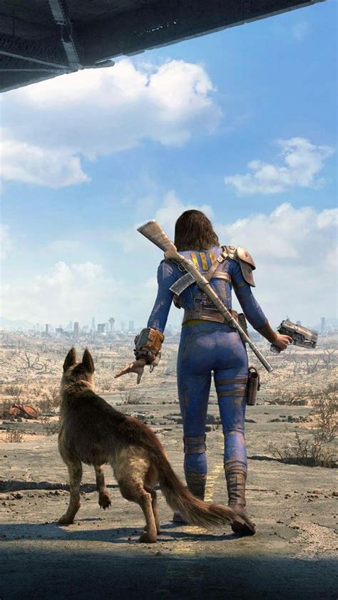 Fallout 4 Nora And Dogmeat Fallout Wallpaper Fallout 4 Wallpapers