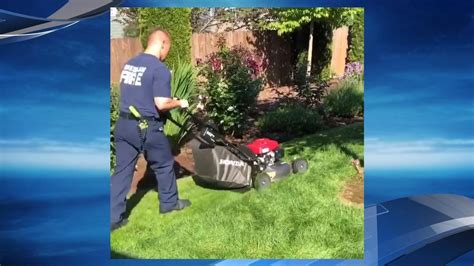Gresham Firefighters Finish The Job After Man Passes Out While Mowing Lawn