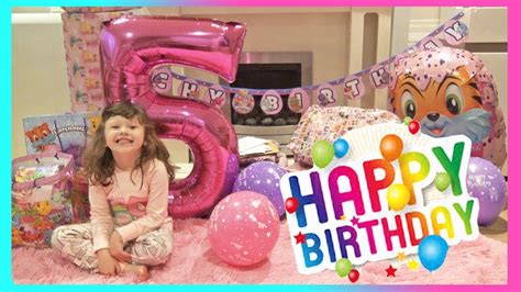 Olivias 5th Birthday Opening Presents Youtube