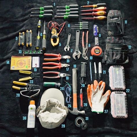 qué hay en la bolsa de herramientas de un electricista con imágenes herramientas eléctricas