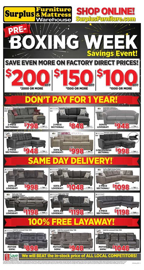 These mattress warehouse coupons and promo codes will save you as much as 30% off discount on hundreds of items from mattress warehouse in february. Surplus Furniture & Mattress Warehouse (Sault Ste Marie ...
