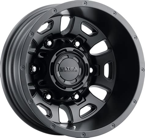 16 Ultra Motorsports 003 Hunter Satin Black Wheels — Dually Wheels Canada
