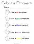 Color the Ornaments Coloring Page - Twisty Noodle