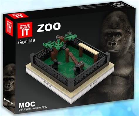 Lego Moc Gorillas Mini Modular Zoo By Gabizon Rebrickable Build