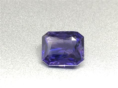 Certified Natural Violet Blue Sapphire No Heat Lihiniya Gems
