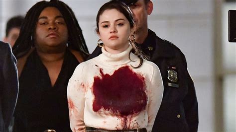 Selena Gomez Is Seen Covered In Fake Blood On The Set Of Only Murders