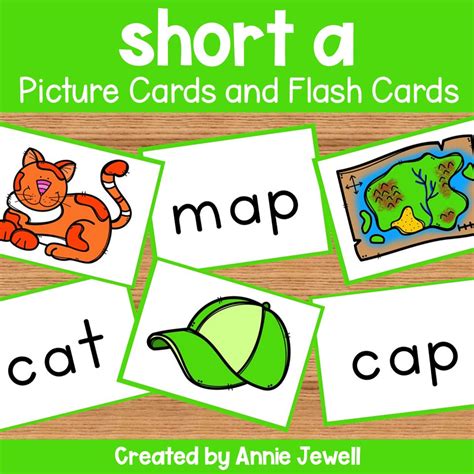 Short Vowel Flash Cards And Picture Cards Short A Made By Teachers