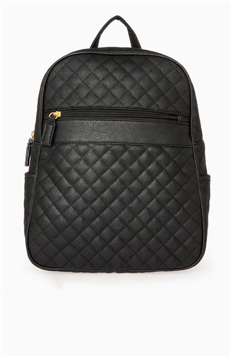 Quilted Backpack In Black Dailylook