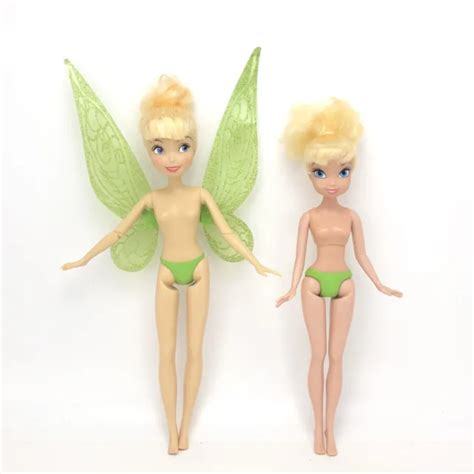 DISNEY STORE FAIRY Tinker Bell Nude Doll Flutter Wings Fairies Jakks