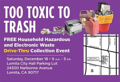 Household Hazardous Waste Collection Event City Of Lomita