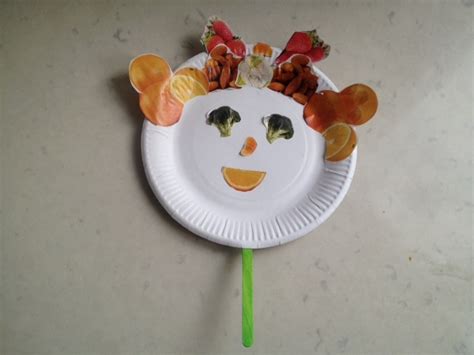 funny fruit face puppets  kid craft