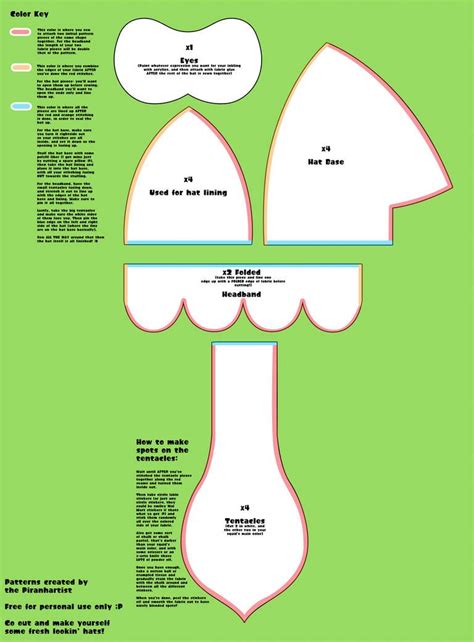 Inkling Squid Pattern Sheet By Piranhartist Splatoon Costume Plushie Patterns Patterned Sheets