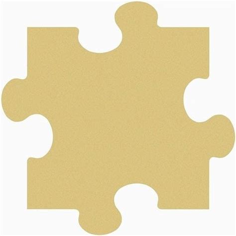Puzzle Unfinished Cutout Wooden Shape Paintable Wooden Mdf