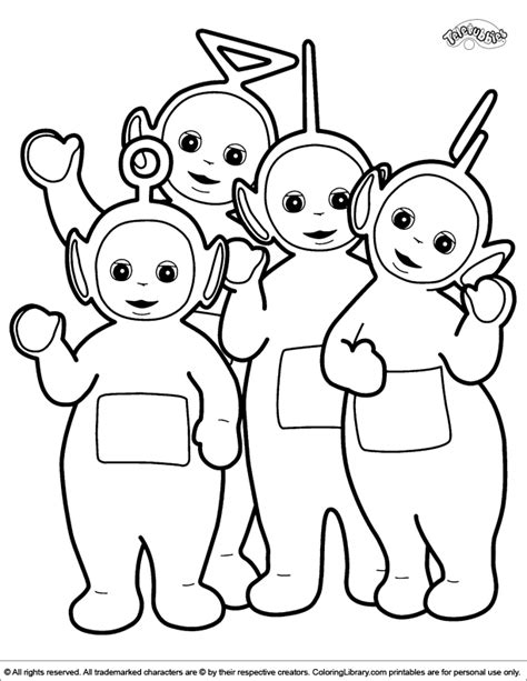 Teletubby Coloring Pages Coloring Home