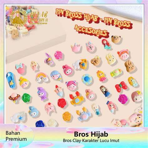Jual Bros Hijab Aksesoris Jilbab Pin Hijab Bros Kartun Pin Bros Bros
