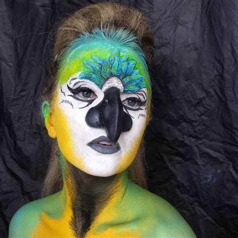 Image Result For Artistic Bird Face Makeup Parrot Makeup Animal