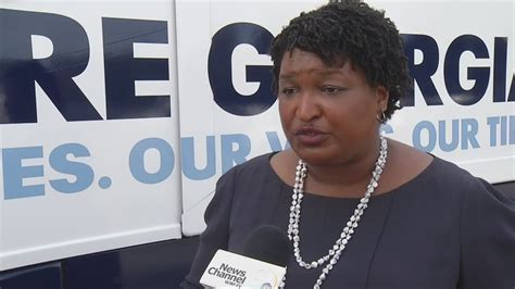 georgia democratic candidate for governor stacey abrams visits area while pushing for votes