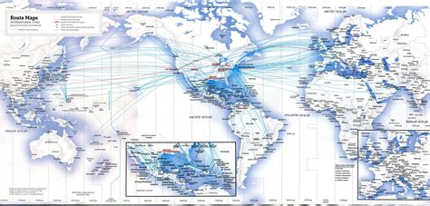 United Airlines International Flight Map