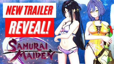 samurai maiden new swimsuit trailer reveal gameplay footage nintendo switch news youtube