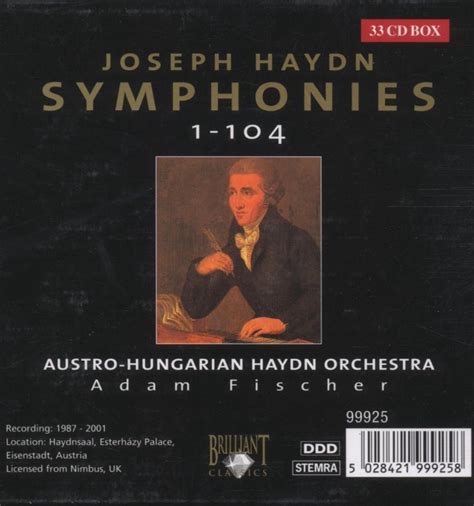 Austro Hungarian Haydn Orchestra Adam Fischer Haydn Symphonies