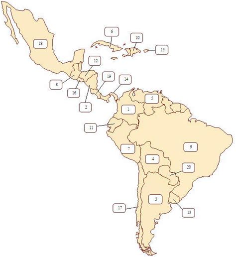 Juegos De Geografía Juego De Mapa De 19 Países Hispanohablantes