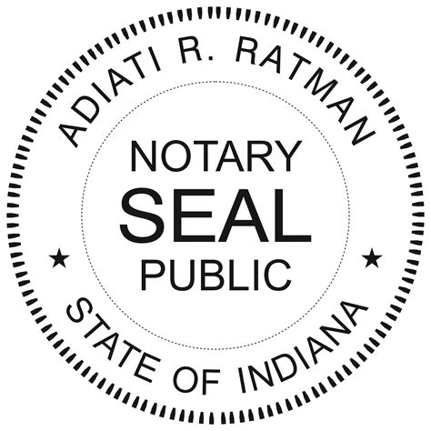 Indiana Notary Embosser - Winmark Stamp & Sign - Stamps and Signs