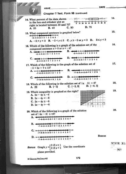 Chapter 7 Test Form 1b