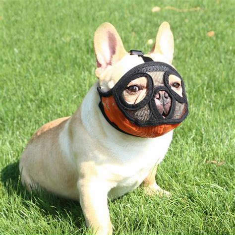 French Bulldog Mesh Muzzle Mask Dog Face Muzzle Frenchie Supply