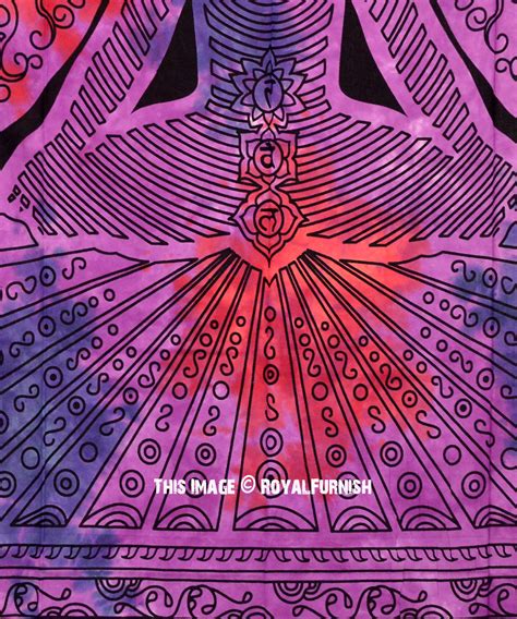 Purple Meditation Chakra Tree Tapestry