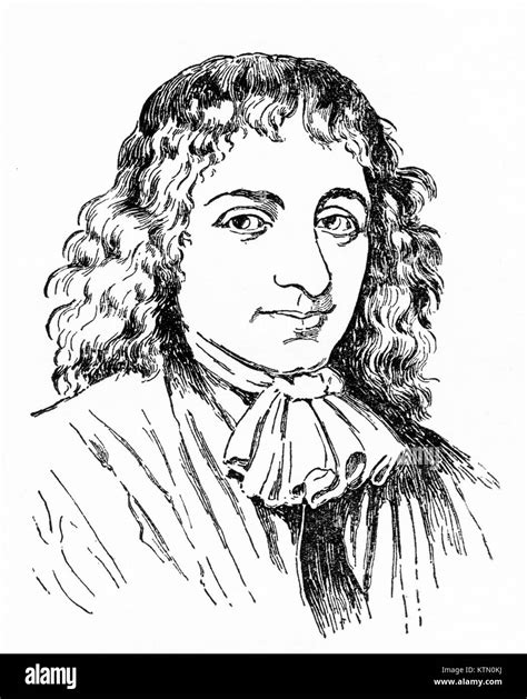 Engraving Of Baruch Spinoza 1632 1677 A Radical Jewish Philosopher