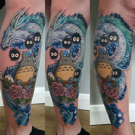 Totoro Haku Ghibli Tattoo Is It Wrong To Be In Love With My Own Leg