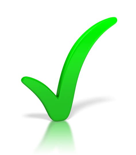 Validation Green Tick Png Clipart Best