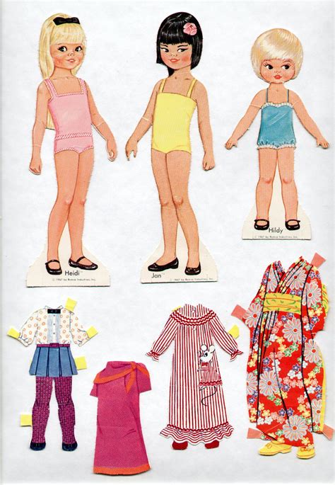 Vintage Twiggy Paper Doll 1967 Original Whitman Used Cutouts Paper