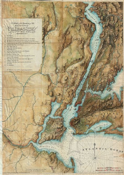 A British Map Of New York City 1776 Vivid Maps