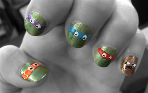 Teenage Mutant Ninja Turtles Turtle Nails Nails Inspiration
