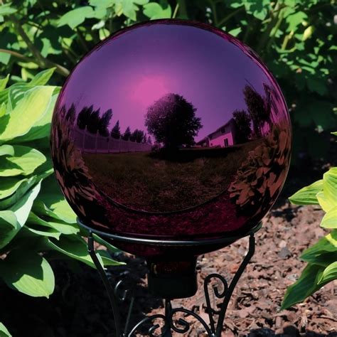 Shop Sunnydaze Merlot Mirrored Surface Gazing Ball Globe 10 Inch Set Of 2 Set Of 2 Free