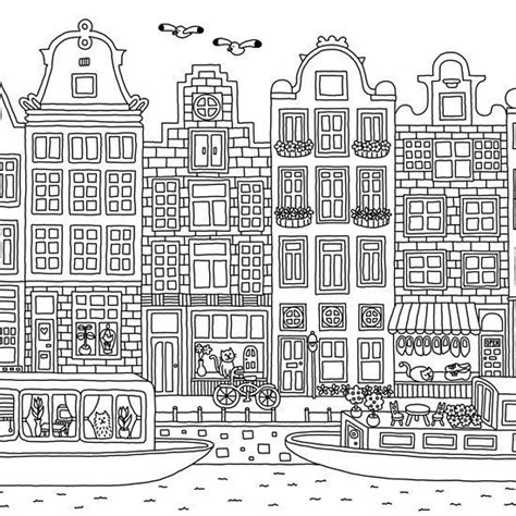 ‘Amsterdam for Coloring’ by mlapino Amsterdam for Coloring Estás en