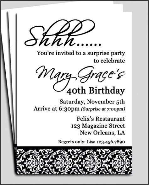 If you choose the completely blank or fillable design, you'll be able to add your party events either by hand (print and fill) or using a photo editing software on your computer or online before printing. 6 Free 50th Birthday Party Invitations Templates - SampleTemplatess - SampleTemplatess