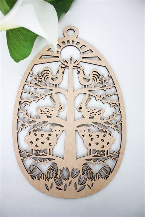 Wood Easter Egg Cutout Wooden Easter Cutout Easter Etsy Cool Diy